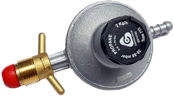 Flesregelaar 30-80MBAR 2KG/H pol-slang