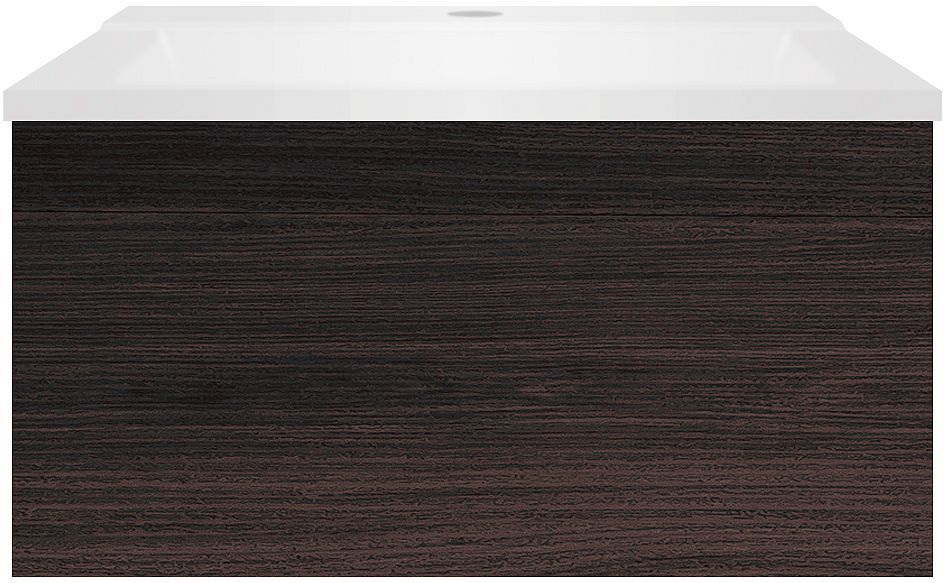 Onderbouw COFFEE 1 lade 60 eik Decor mokka+wastafel wit