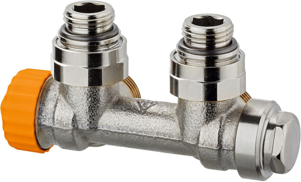 H-BLOK 2-PIJPS MULTILUX ECLIPSE HEIMEIER 1/2"F HAAKS