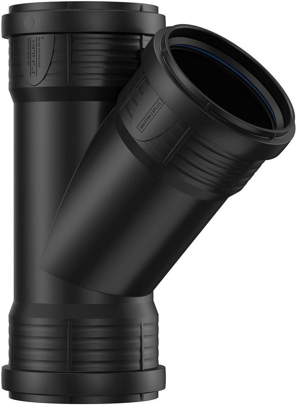 T PP 45°.FFF 90- 90MM ZWART
