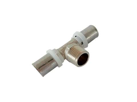Saninstal T-koppeling 16x16x1/2"M