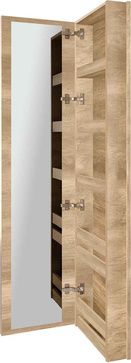 KLEEDSPIEGELKAST COFFEE SMAL 1 DEUR RECHTS 40 EIKEN DECOR KASJMIER
