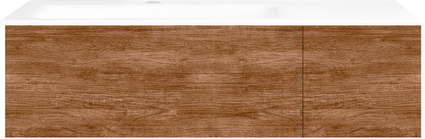 ONDERBOUW COFFEE 2 LADES 110 TEAKHOUT DECOR KANEEL +WASTAFEL LINKS PORSELEIN WIT