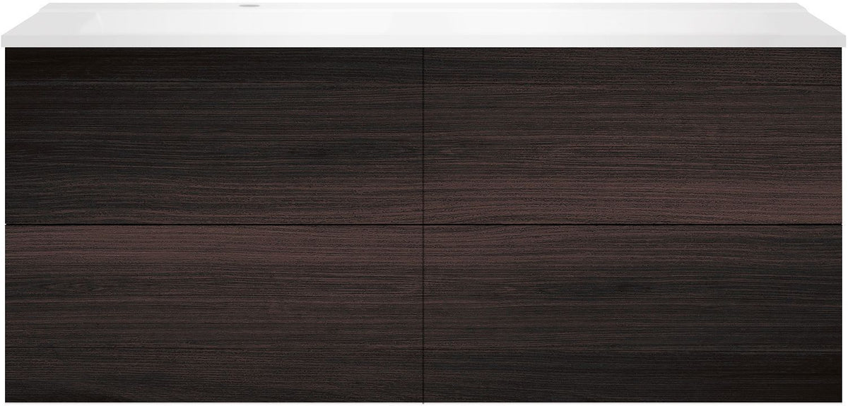 ONDERBOUW COFFEE 4 LADES 140 EIK DECOR MOKKA+WASTAFEL LINKS WIT