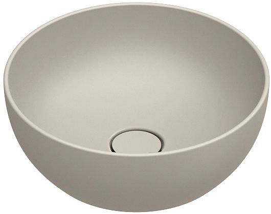 Opbouwlavabo Green catalano cataglaze+ diameter 40 H15 zonder overloop sabbia satinato