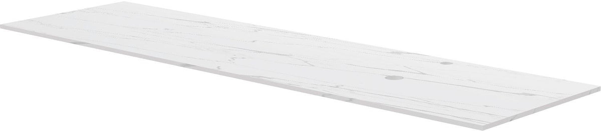TABLET KERAMISCH MARMER PURO B180 H1,2 1AFVOERGAT/KRAANGAT RECHTS WHITE CALACATTA