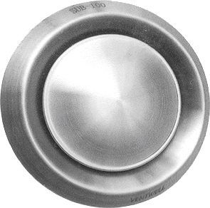Afzuigventiel rond Sub inox 100MM