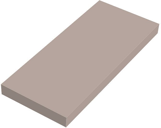 Wandtablet COFFEE 150X350X19MM tot 7KG basaltgrijs mat