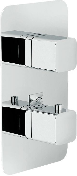 Afwerkset thermostaat+omstel loop nobili chroom