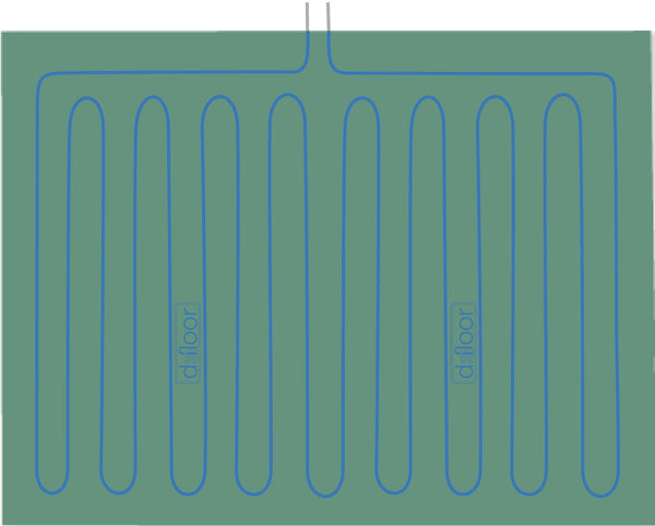 Klimaatpaneel eps/gips 120X200CM d-floor