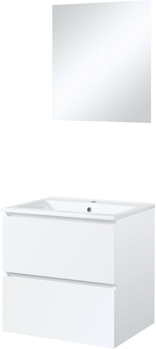 MEUBEL ICE SOLO SPIEGEL ZONDER VERLICHTING 60CM WIT GLANS