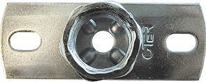 Galva muurplaat voor Draadstang 4/4"
