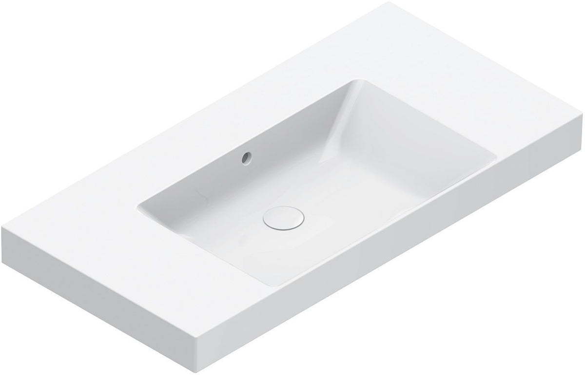 Lavabo Zero catalano cataglaze+ 100X50CM enkel wit