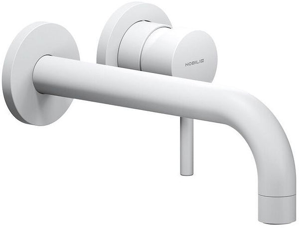 Afwerkset 1GREEP mengkraan lavabo live nobili 200MM mat wit