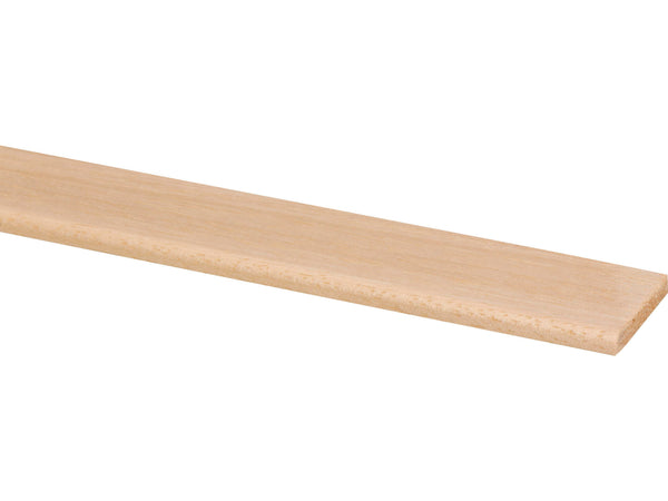 Couvre-joint 34x5 mm 240cm bois dur blanc