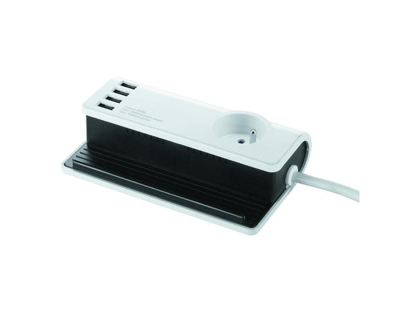 Profile Fiche de passage 4x USB 4,8A blanc