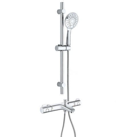 GROHE Grohtherm 800 doucheset met thermostaat-badkraan en Aloni Smart Slim douchestang chroom