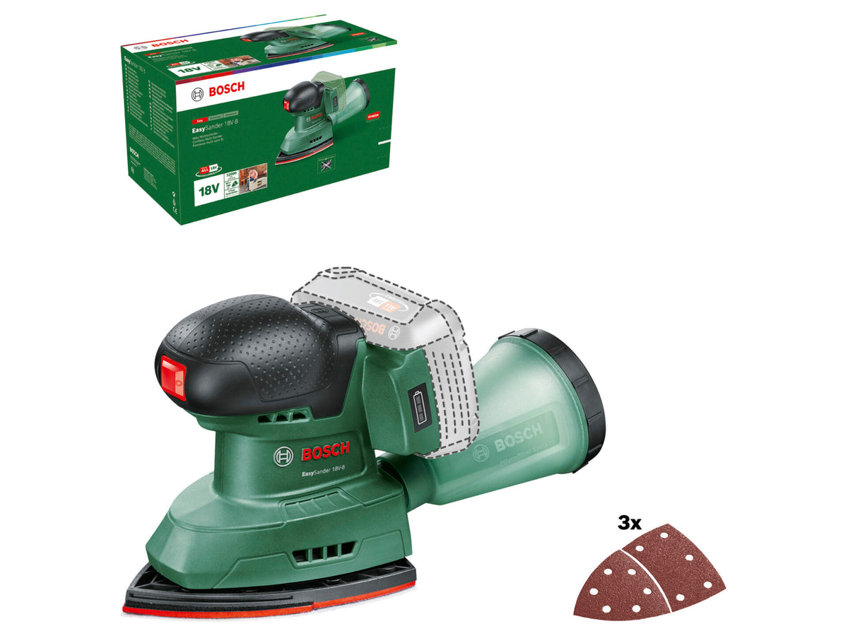 Bosch EasySander 18V-8 accu multischuurmachine 18V Li-Ion zonder accu