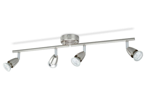 Prolight LED balkspot GU10 4x3W nikkel, opbouwspots — SKU COLOS-583918, EAN 5412748698695
