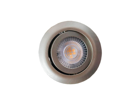 Prolight LED inbouwspot 5W dimbaar nikkel 3 stuks