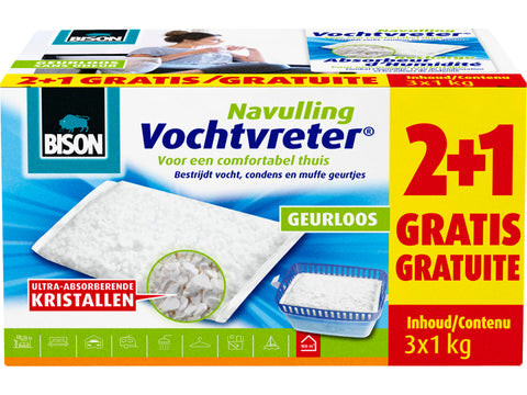 Bison Navulling vochtvreter 3x1 kg