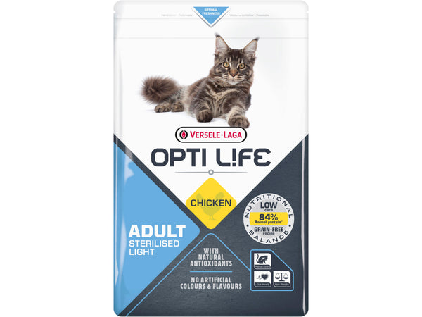 Opti Life Opti Life sterilised light kattenvoer 2,5kg