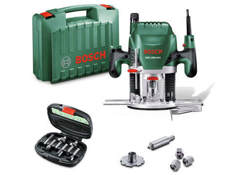 Bosch POF 1400 ACE bovenfrees + accessoires