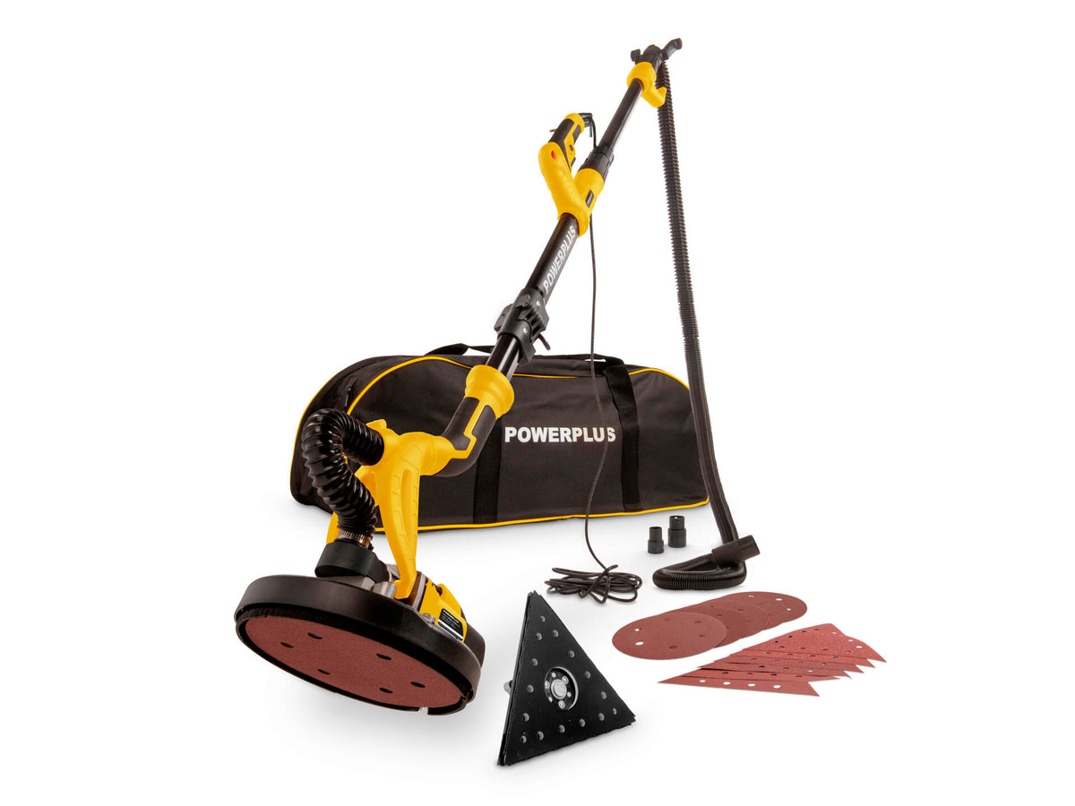 Powerplus POWX0477 langnekschuurmachine 2-in-1 710W + 12 schuurbladen