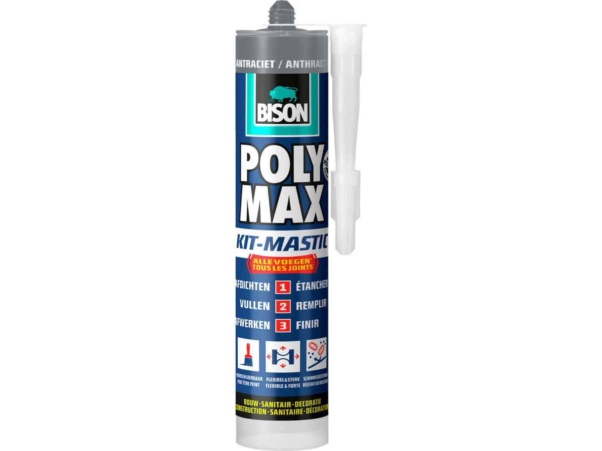 Bison Poly Max kit antraciet 280ml