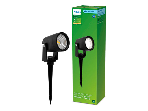 Philips Reuel LED tuinpaal op spies 1,5W antraciet