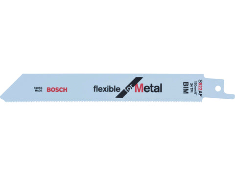 Bosch Professional S 922 AF Flexible for Metal reciprozaagblad BIM 150mm metaal 5 stuks
