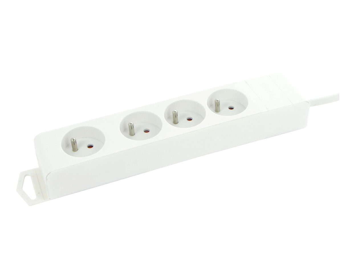 Profile Stekkerdoos 4x met kabel 3m wit
