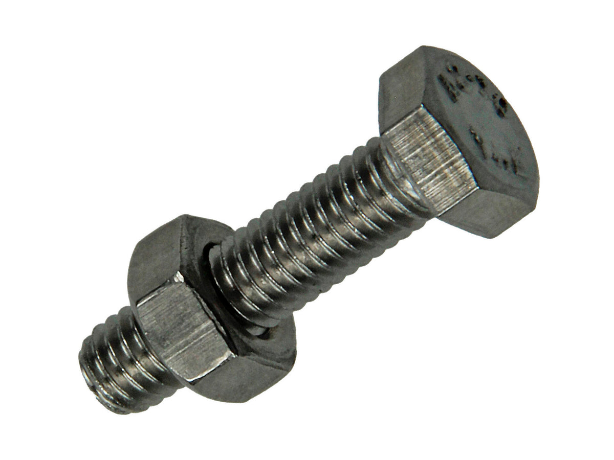 Mack Tapbout met moer M6 25mm inox 5 stuks