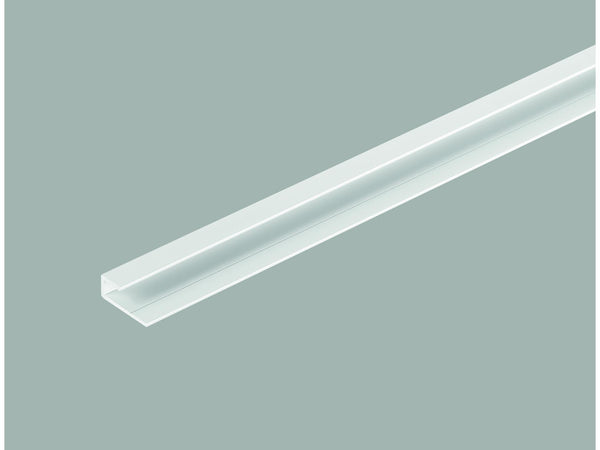 Dumawall+ U-afboordingsprofiel 260cm wit aluminium