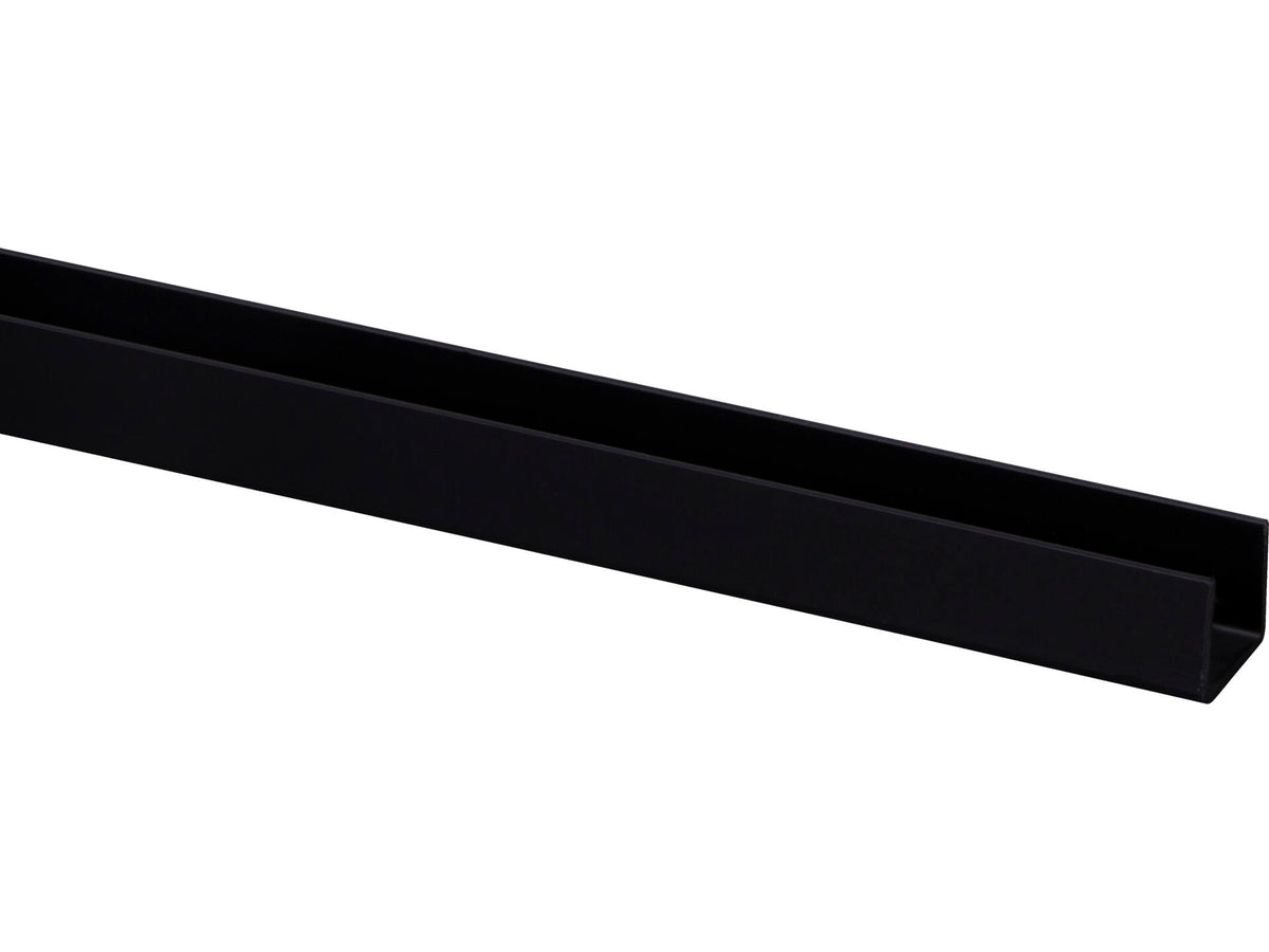 U-profiel 21x18 mm 260cm zwart