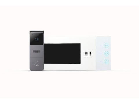 Ceezam Videofoonkit 2-draads 4,3 inch wit