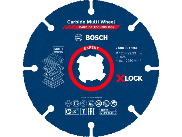 Bosch Professional X-Lock Expert Multi Wheel disque diamanté 125x22,23x2,4 mm