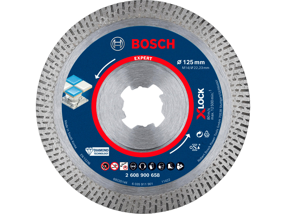 Bosch Professional X-Lock Hard Ceramic diamantschijf keramiek 125x22,23x1,4 mm