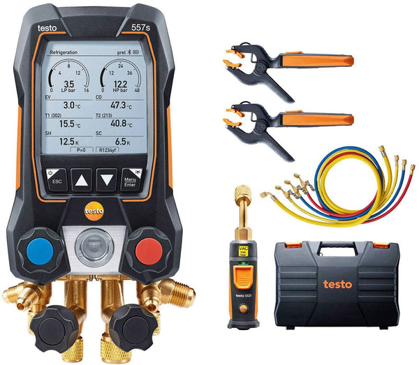 Testo manifold set voor WP INSTALL.558S + vulslangen
