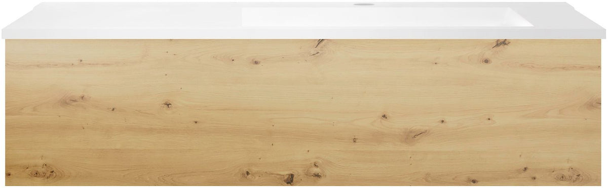 ONDERBOUW COFFEE 1 LADE 120 EIKEN DECOR URBAN+WASTAFEL KUNSTMARMER RECHTS MAT WIT