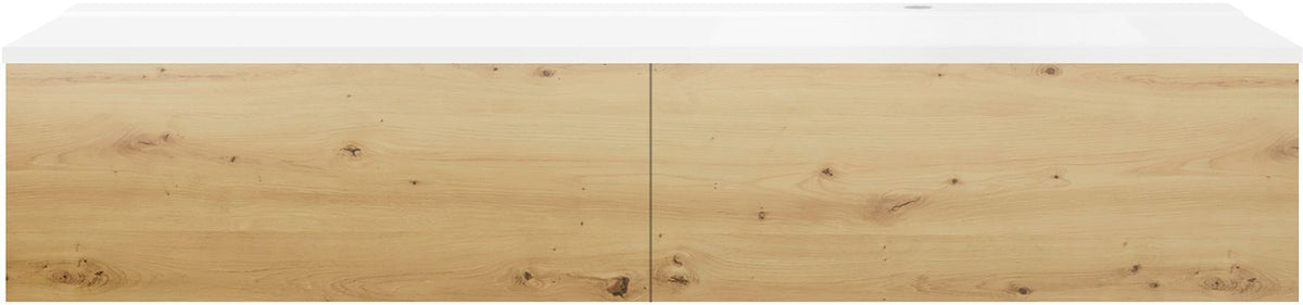 ONDERBOUW COFFEE 2 LADES 160 EIKEN DECOR URBAN+WASTAFEL RECHTS MAT WIT