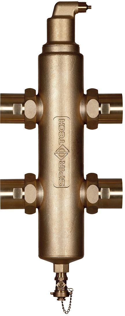 BOUTEILLE CASSE-PRESSION+SEPARATEUR D'AIR ET DE BOUES SPIROCROSS 6/4"