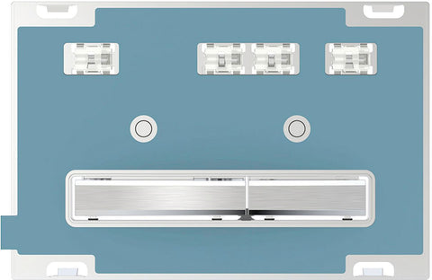 Duwplaat 2-TOETS SIGMA50 Geberit z.inleg, inbouwreservoirs — SKU DESCO-151199