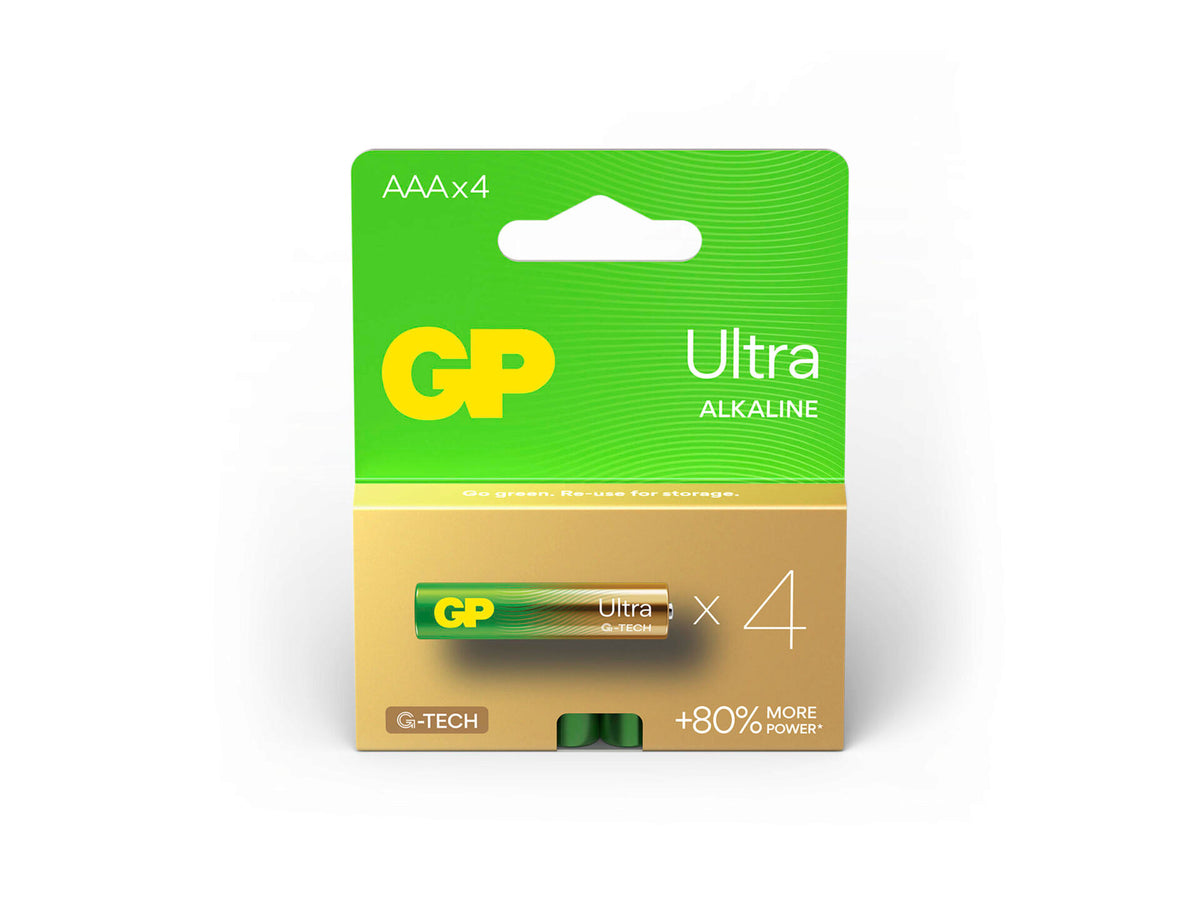 GP batterij alkaline AAA 4 stuks