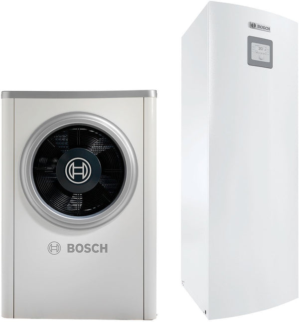 WARMTEPOMP LUCHT/WATER MONOBLOC MET BOILER 190L COMPRESS 6000 AWM BOSCH 6KW ERP CV A++/ERP SWW A+