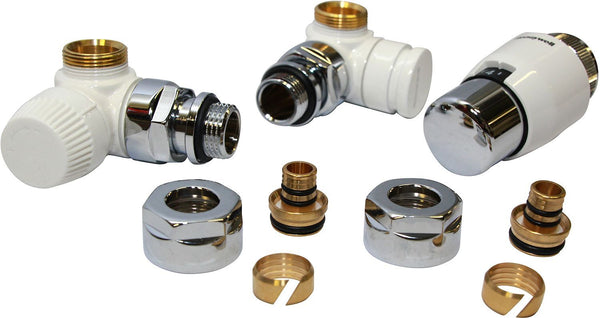 SET HONEYWELL DESIGN DOUBLE EQUERRE GAUCHE BLANC M24-16X2
