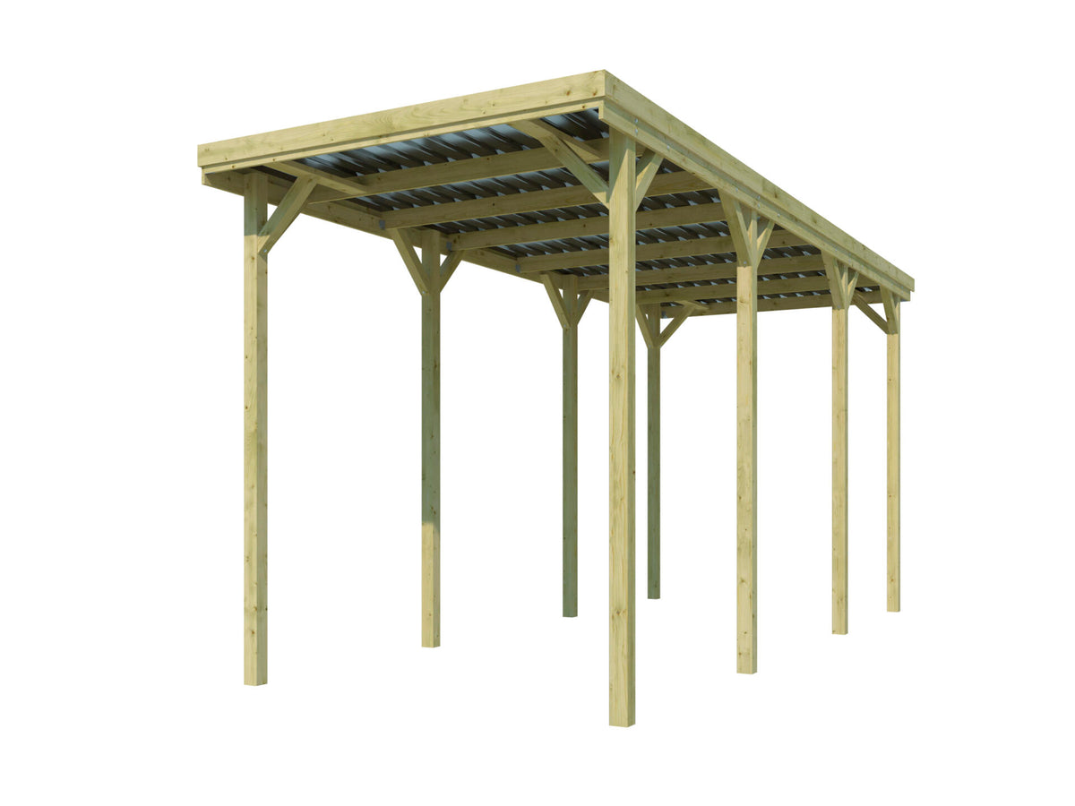 Woodlands carport Mobilhome 307x979 cm