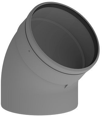 PP DN 150 COUDE 45° R=½D POUR EXTENSION DU SYSTÈME COLLECTIF EPC