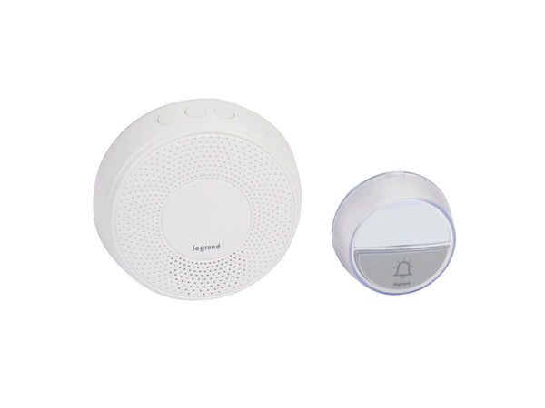 Legrand sonnette de porte enfichable 100m 15 sonneries blanc