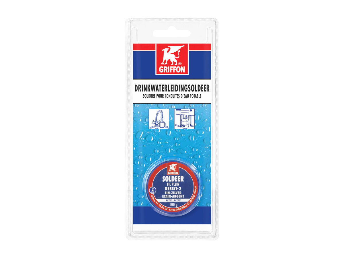 Griffon draadsoldeer voor drinkwaterleidingen 2mm 100g